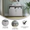 Flash Furniture Mayfield 40in. Buffet and Sideboard w/Double Door Storage Cabinet and Open Storage Shelf in Gray NAN-F-HY-B23108-GRY-GG - alternate 5